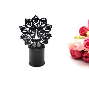 Black Flower Zamac Cap Für Parfümverpackungen