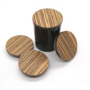 Hölzerner Kerzenglasdeckel