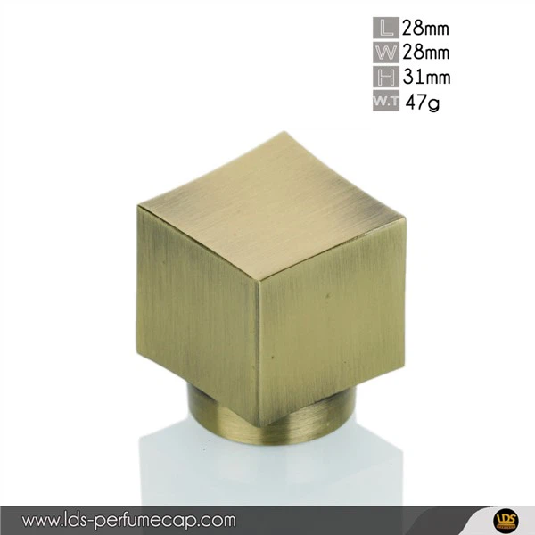 Parfüm-Spraykappe aus gebürstetem Metall