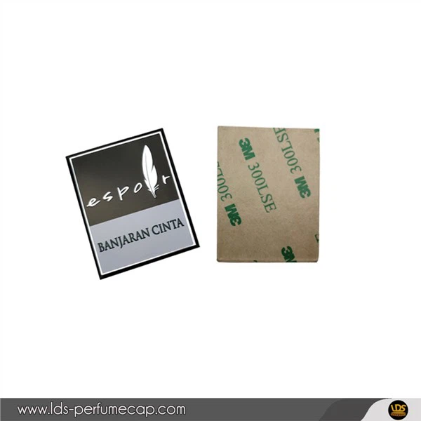 Rechteckige Aluminiumetiketten selbstklebend