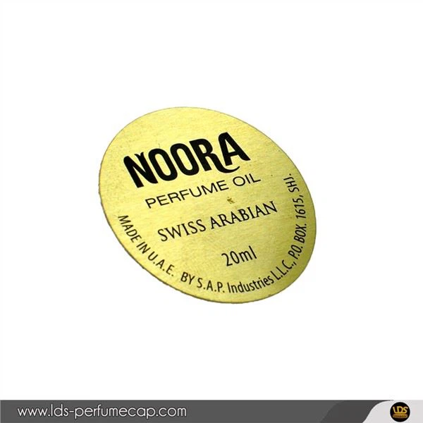 Aluminium Metall Parfümöl Etikett